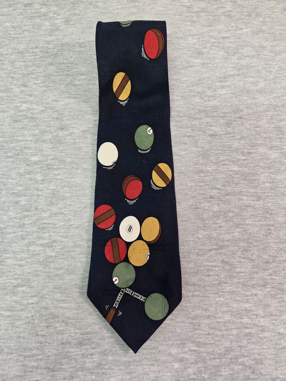 Bugatchi Uomo For Michael Jordan Tie Mens One Size Blue Silk Billiards Balls